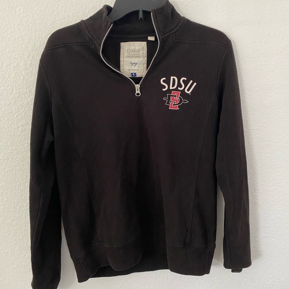 Navy Blue SDSU Quarter Zip Sweater🖤